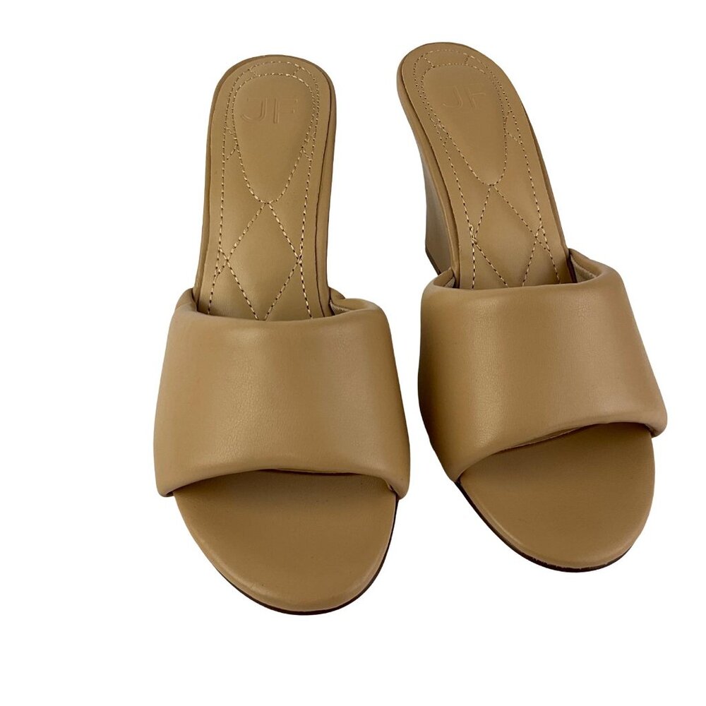 JF Women's Platform Sandals Beige Color Sz 7.5